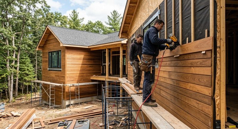 Wood Plank Siding Installation in Boston, MA